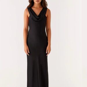 peppermayo arya maxi dress - black size 0
